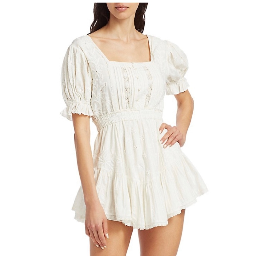 LoveShackFancy White Mini Dress